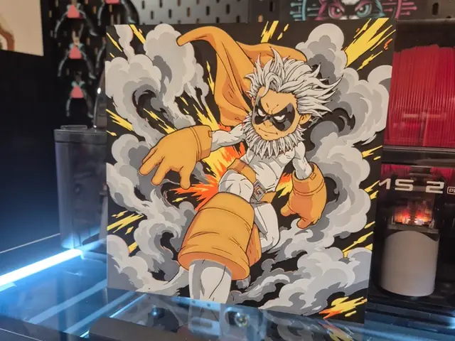 HueForge model: My Hero Academia - Gran Torino MHA Hueforge by Glitch Kitten