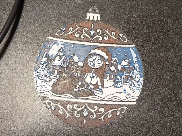 Sally jack skellington Christmas ornament hueforge
