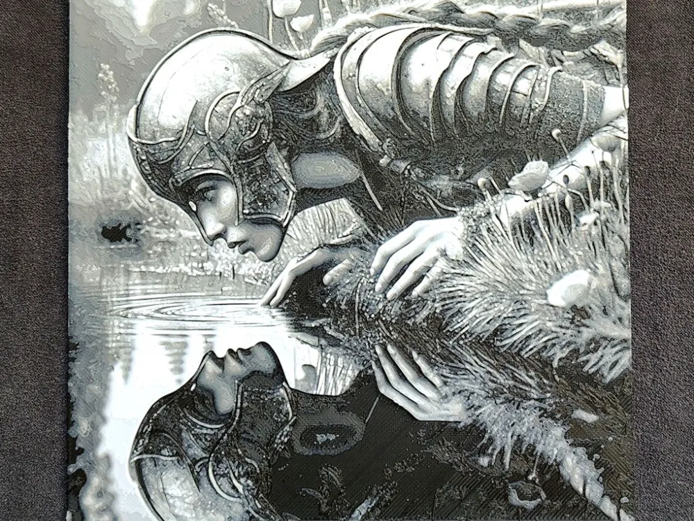 Warrioress VIII. HueForge by fD.667 HueForge model: Warrioress VIII. HueForge by fD.667