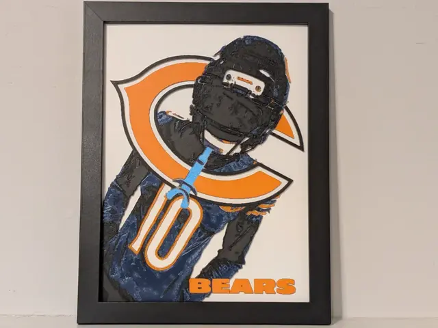 Luther Burden Chicago Bears 3D Hueforge 6x8 Decor