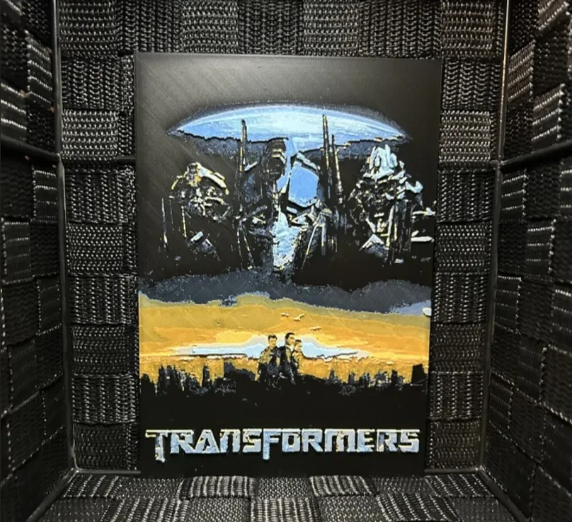 Hueforge Movie Poster - Transformer - by JoDau HueForge model: Hueforge Movie Poster - Transformer - by JoDau