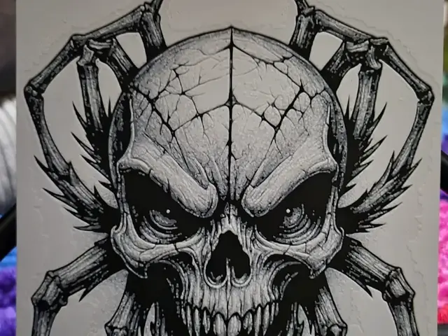 HueForge model: Spider Skull Hueforge by Buntsta