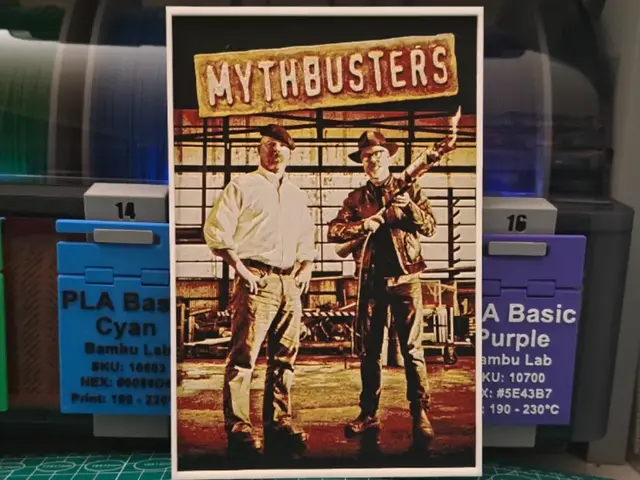 HueForge model: MythBusters Poster - Hueforge Art by Lumpy3D