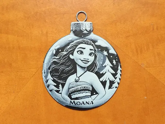 HueForge model: Moana Christmas Tree Decoration / Ornament Disney by Sarge