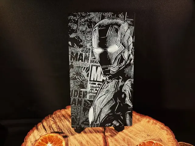 HueForge model: Ironman 2 - Marvel inspired - hueforge 110x200mm by EternalDesigns3D