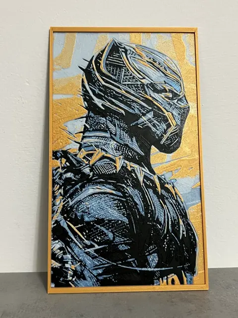 HueForge model: Black panther marvel hue forge final by Giamma933