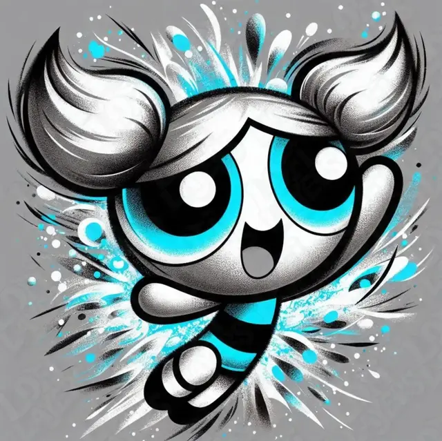 HueForge model: Bubbles (Powerpuff Girls) Hueforge by LoFi Layers