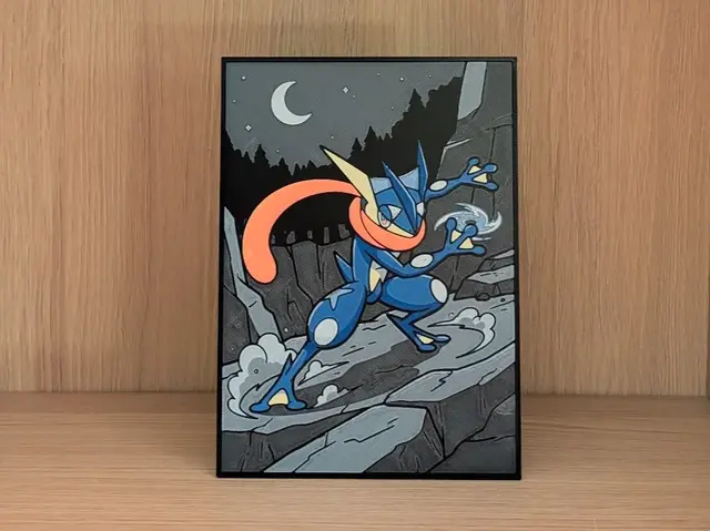HueForge model: Greninja Hueforge & Frame by Nextopia