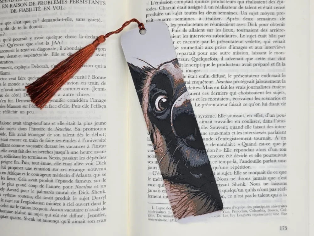 Bookmark The Dog's Eye by Kactus Fpv HueForge model: Bookmark The Dog's Eye by Kactus Fpv