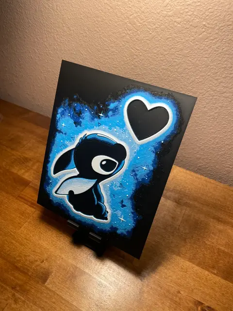 HueForge model: Hueforge - Disney - Stitch Heart by Cloudy Nostalgia