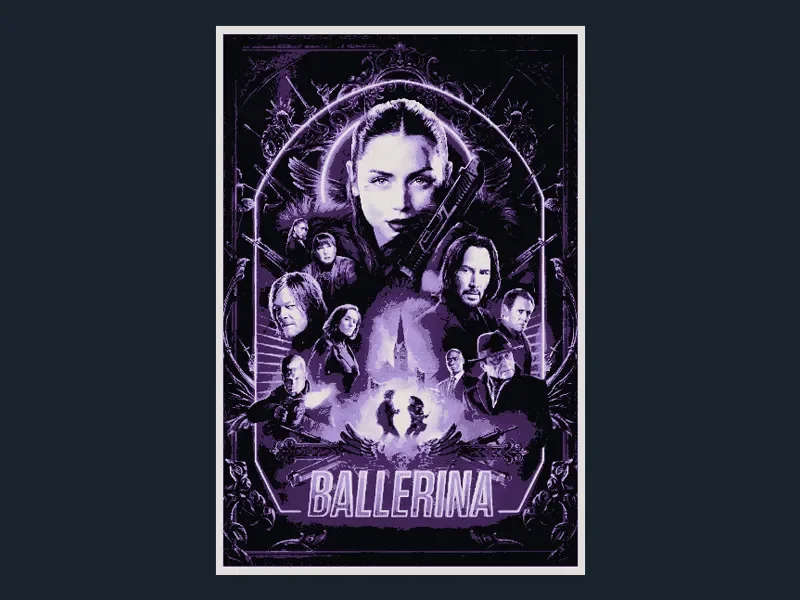 Ballerina (Movie Poster - HueForge) by HugheCraft HueForge model: Ballerina (Movie Poster - HueForge) by HugheCraft