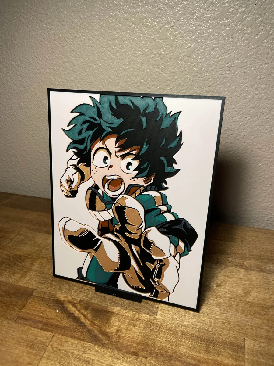 Deku Punch by Cloudy Nostalgia HueForge model: Deku Punch by Cloudy Nostalgia