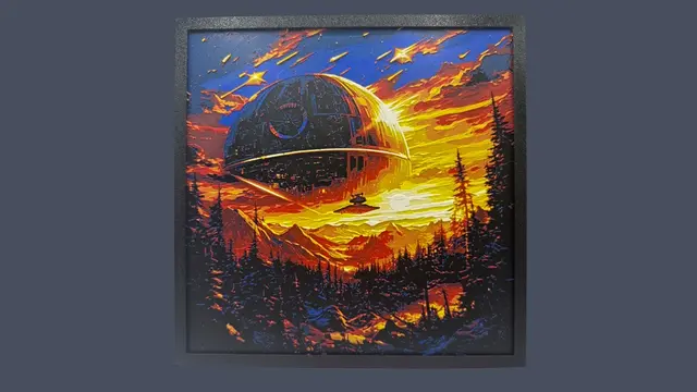 Deathstar Landscape - Starwars Hueforge
