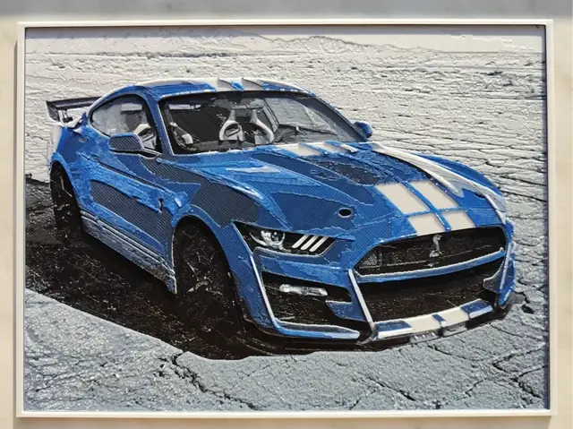 HueForge model: Ford Mustang GT500 - 2020 - Hueforge by BeaN