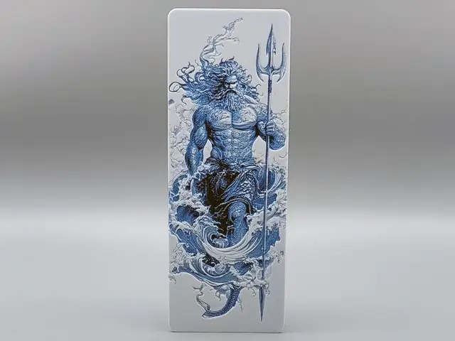 HueForge model: Poseidon Bookmark - 0.2 Nozzle by Sarge