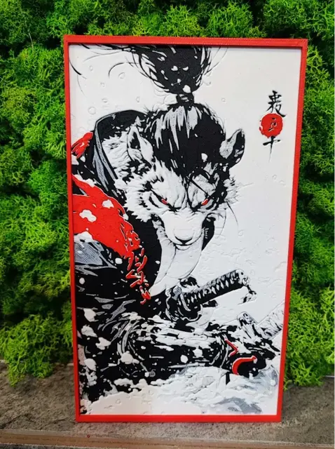 HueForge model: Samurai Tiger by Garuda3D