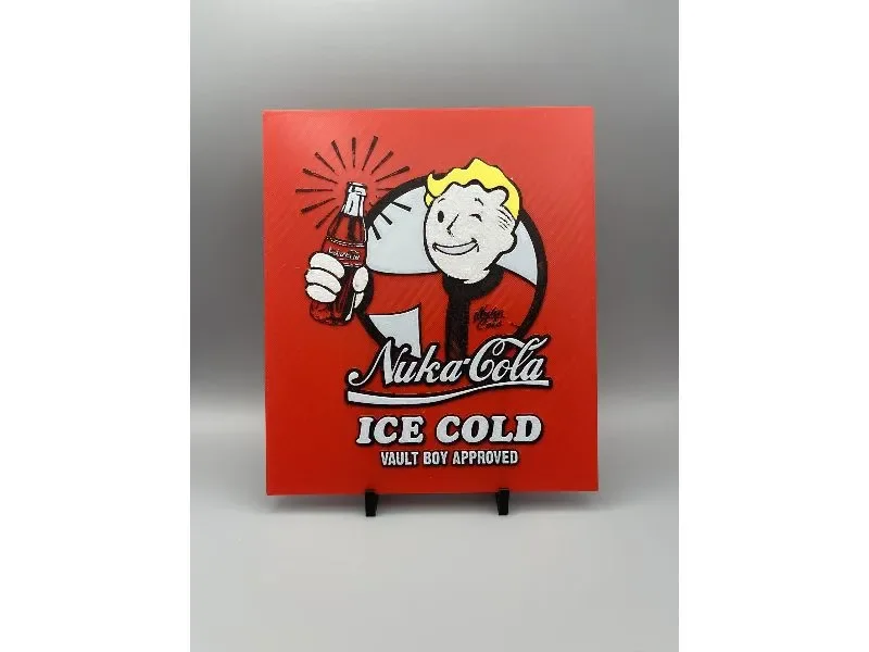 Fallout-Inspired Nuka-Cola HueForge Print by Thadius HueForge model: Fallout-Inspired Nuka-Cola HueForge Print by Thadius