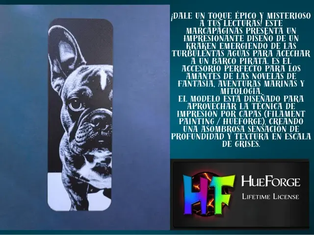 HueForge model: Bookmark French Bulldog by FYTY112