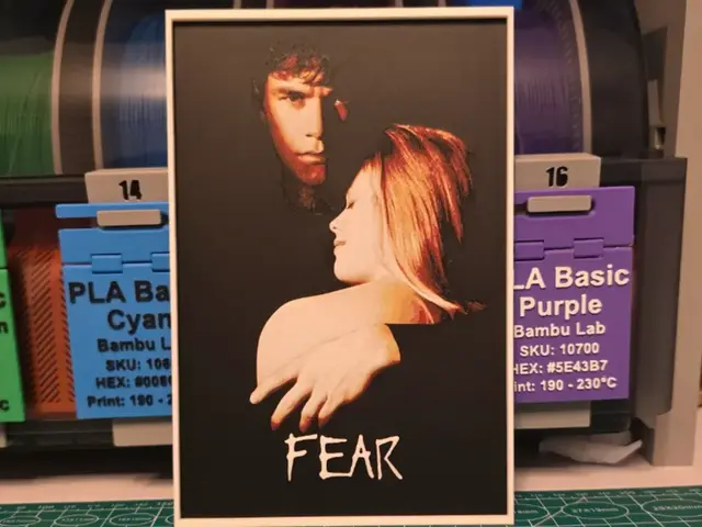 HueForge model: Fear Movie Poster - Hueforge Art by Lumpy3D