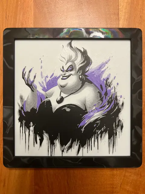 HueForge model: Ursula from The Little Mermaid by JustBe 3D Printing