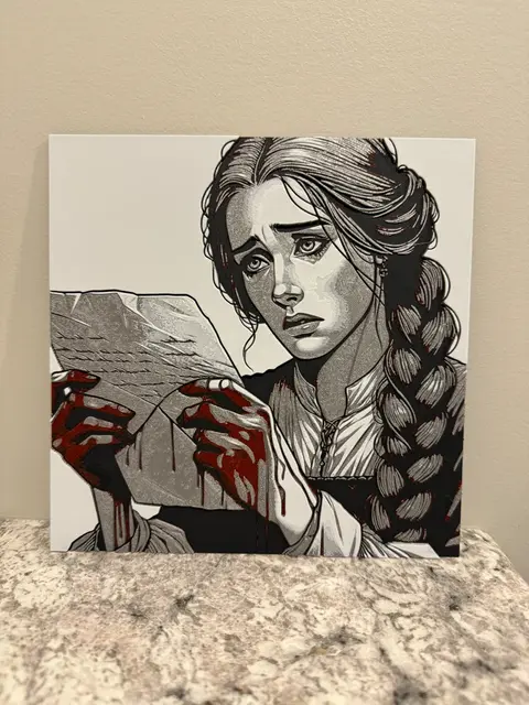HueForge model: Lady Macbeth - Shakespeare Hueforge by Canadian Gamer