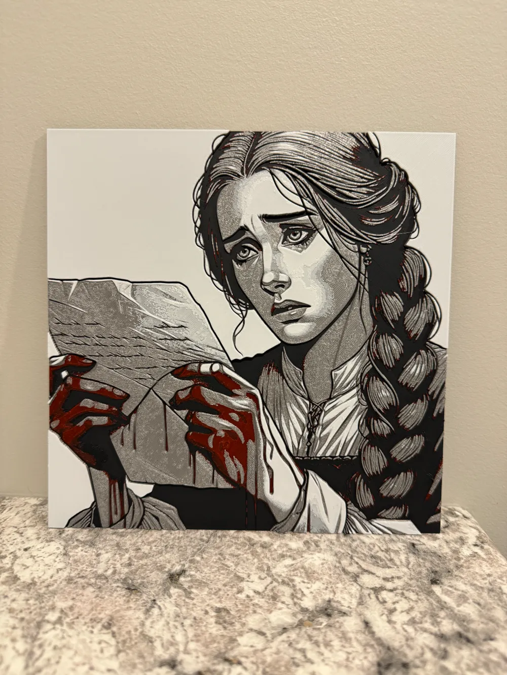 Lady Macbeth - Shakespeare Hueforge by Canadian Gamer HueForge model: Lady Macbeth - Shakespeare Hueforge by Canadian Gamer