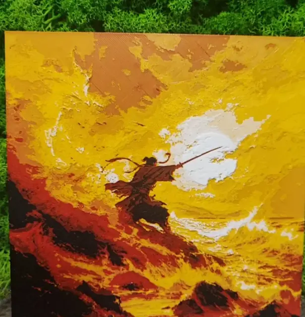 HueForge model: Samurai Sunset by Garuda3D