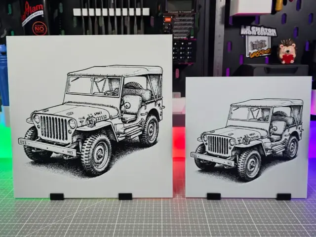 HueForge model: Jeep Willys MB - Hueforge - 3 Colors by Montoya Maker