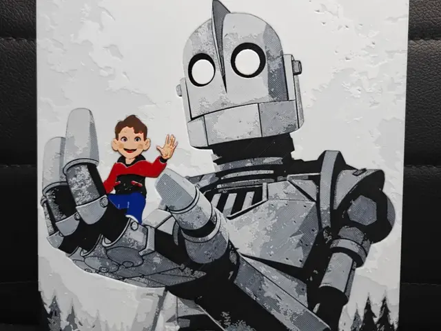 HueForge model: The Iron Giant & Hogarth Hughes 1 AMS ONLY by TheHueforgeLady