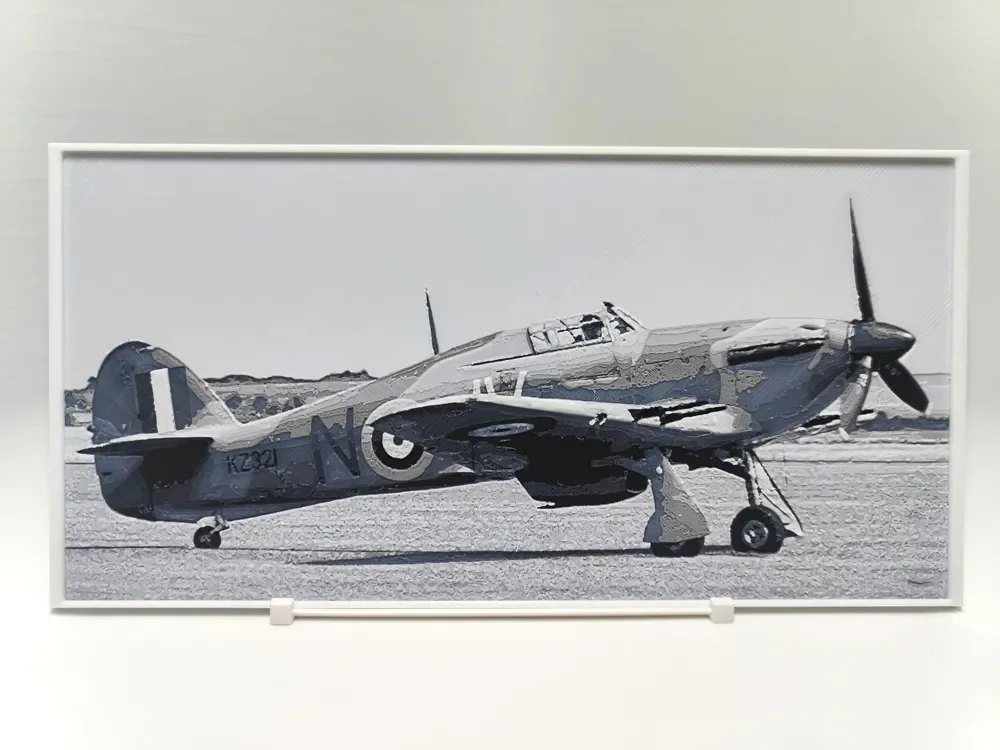 Hawker Hurricane Mk.IV - Hueforge by BeaN HueForge model: Hawker Hurricane Mk.IV - Hueforge by BeaN