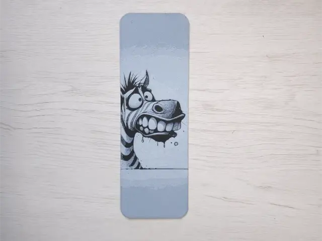 HueForge model: Scary Zebra Bookmark by Atrus Design