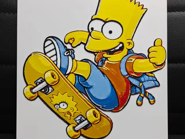 HueForge model: Bart Simpson by TheHueforgeLady