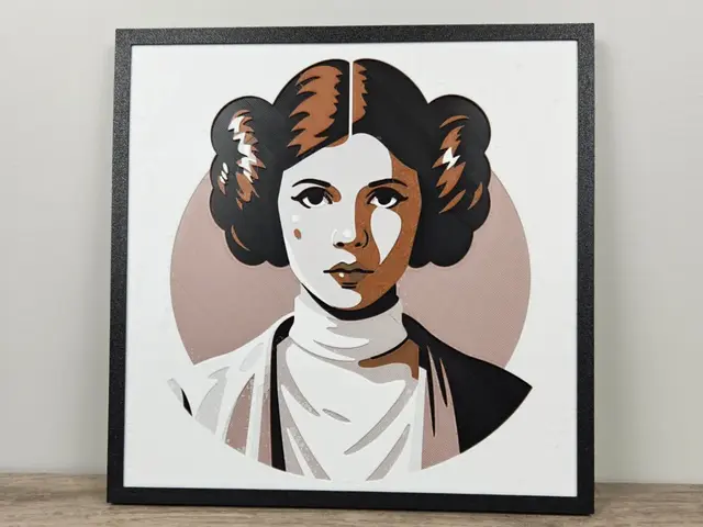 HueForge model: Princess Leia by BusyKikiBee