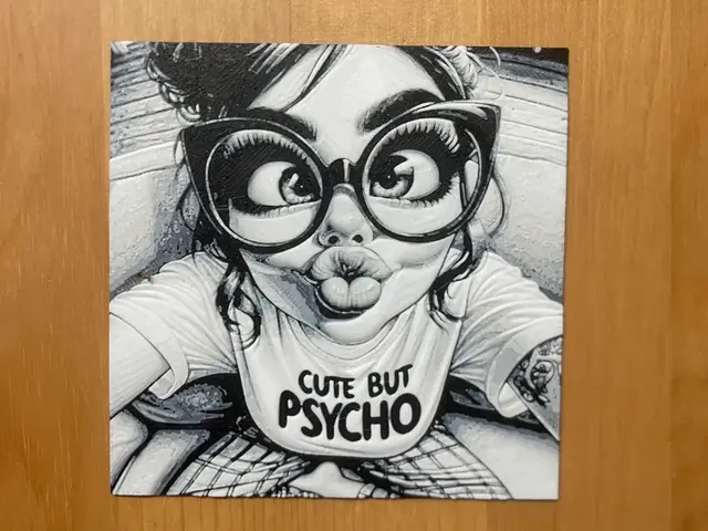 HueForge model: cute but psycho hueforge by Morganja