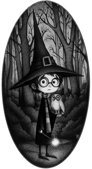 HueForge model: Harry Potter X Tim Burton hueforge by leshowpatate