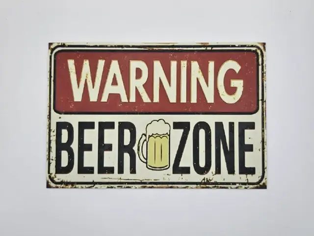 HueForge model: Warning Beer Zone by Kactus Fpv