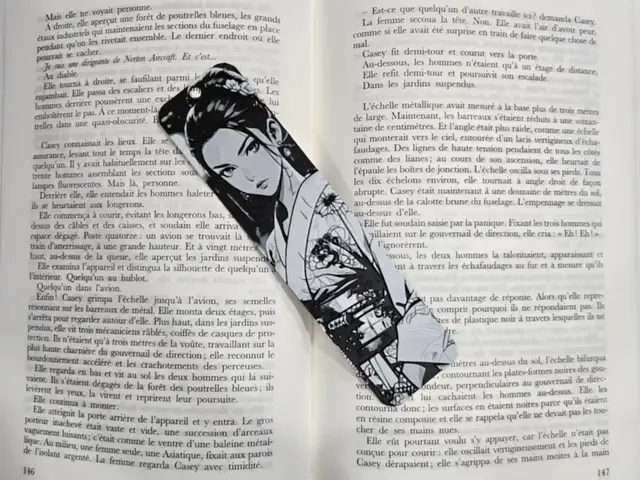 HueForge model: Bookmark Girl Kimono by Kactus Fpv