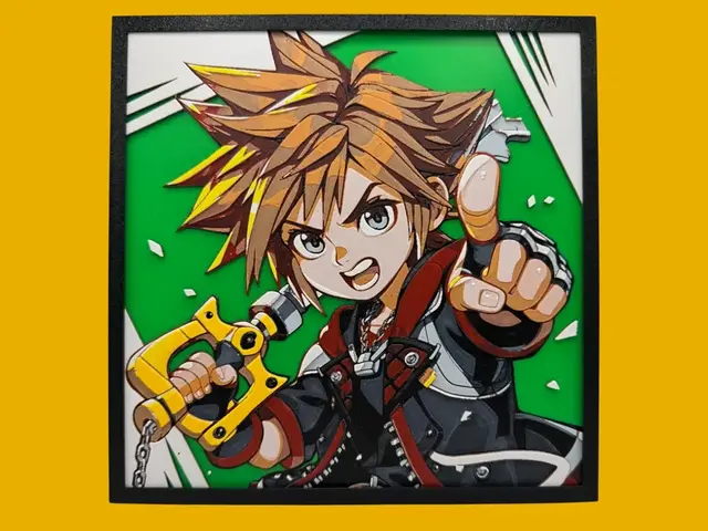 HueForge model: Sora - Kingdom Hearts by Canadian Gamer