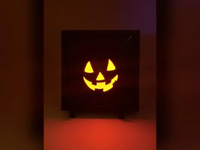 Spooky Pumpkin Face HueForge Print