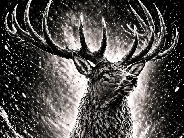 HueForge model: Majestic Deer - EASY PRINT by Hueforge Maker