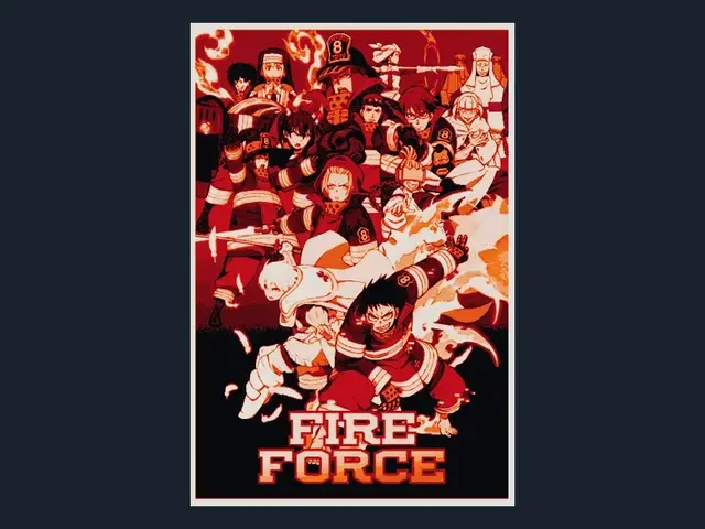 HueForge model: Fire Force (Series Poster - HueForge) by HugheCraft