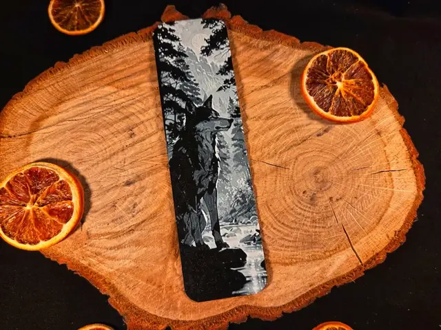 HueForge model: Wolf 2 bookmark - hueforge by EternalDesigns3D