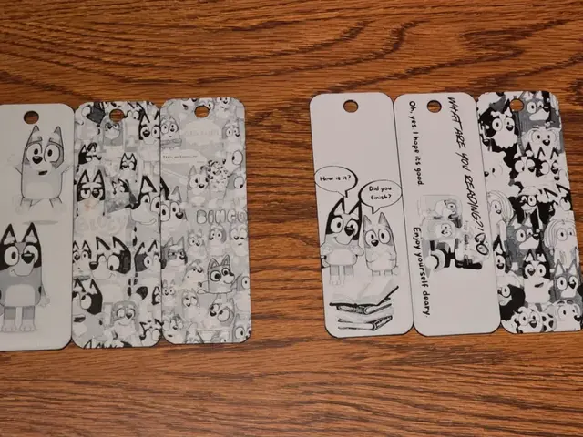 Bluey Fanart Hueforge Bookmarks 2color Black/White