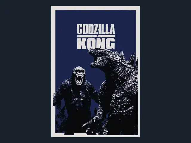 HueForge model: Godzilla vs. Kong (Movie Poster - HueForge) by HugheCraft