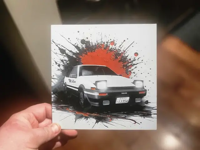 HueForge model: Graffiti Takumi's AE86 Hueforge by 3Ree Printing
