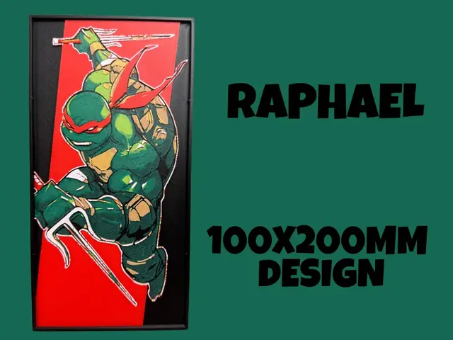 HueForge model: Raphael - Teenage Mutant Ninja Turtles by Canadian Gamer