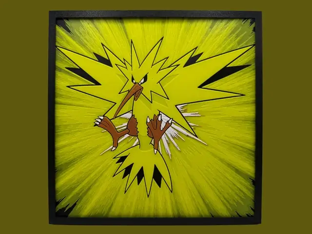 HueForge model: Zapdos by Canadian Gamer