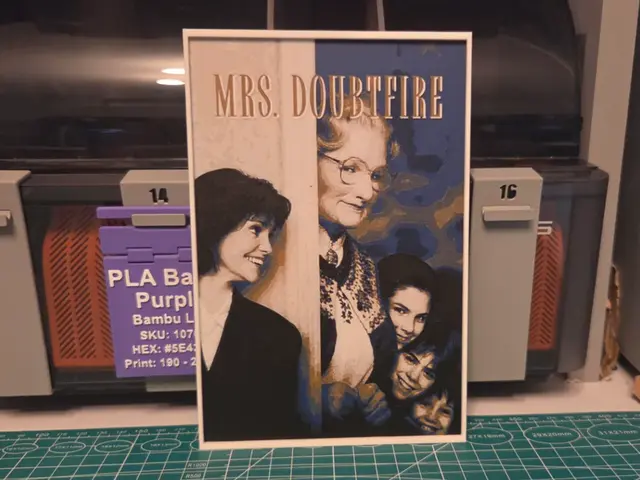 Mrs. Doubtfire Movie Poster - Hueforge Art