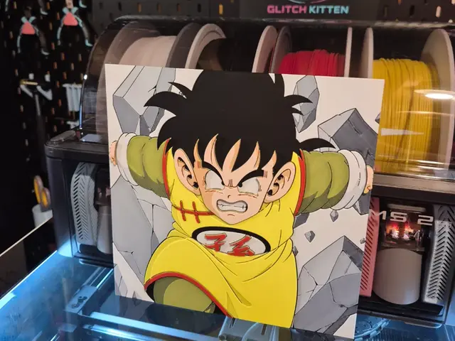 HueForge model: Gohan Ascending - DBZ Hueforge by Glitch Kitten
