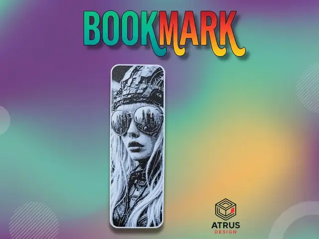 HueForge model: Future Woman Bookmark by Atrus Design